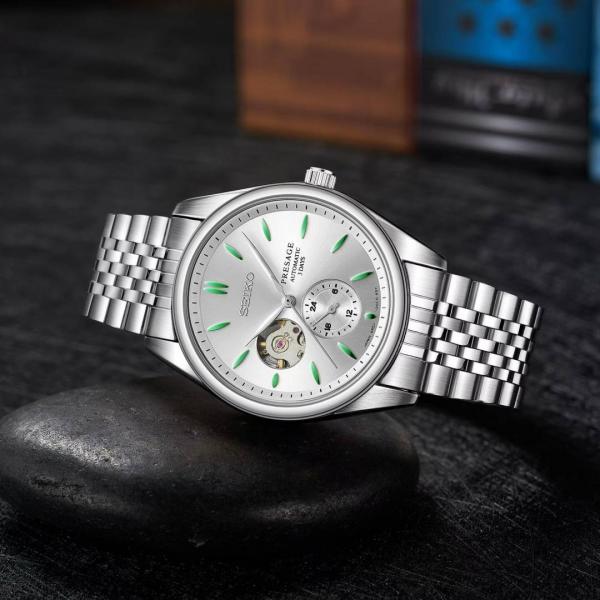 Seiko presage SPB471 Automatic silver gray green