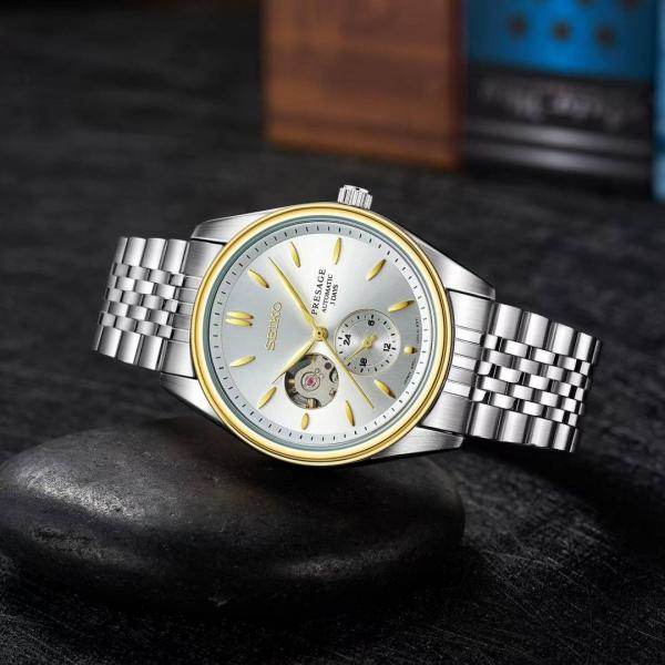 Seiko presage SPB471 Automatic silver gold white