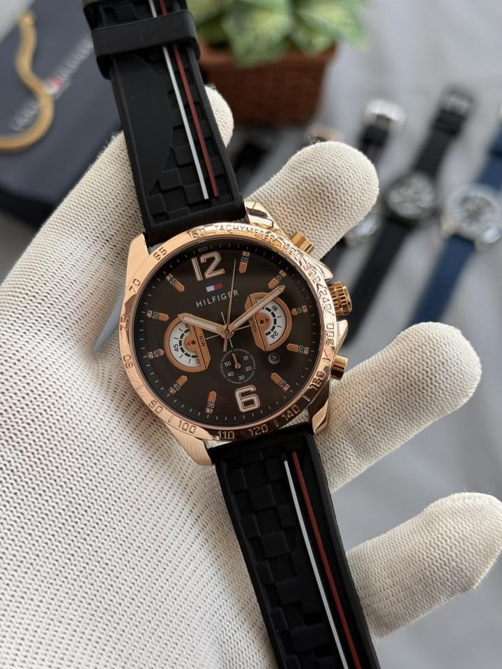 Tommy Decker All Chronograph Working Blue