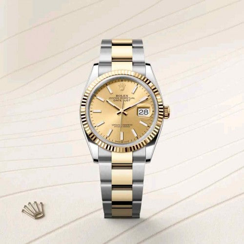 rollex_date just tow tone gold Premium AAA F977