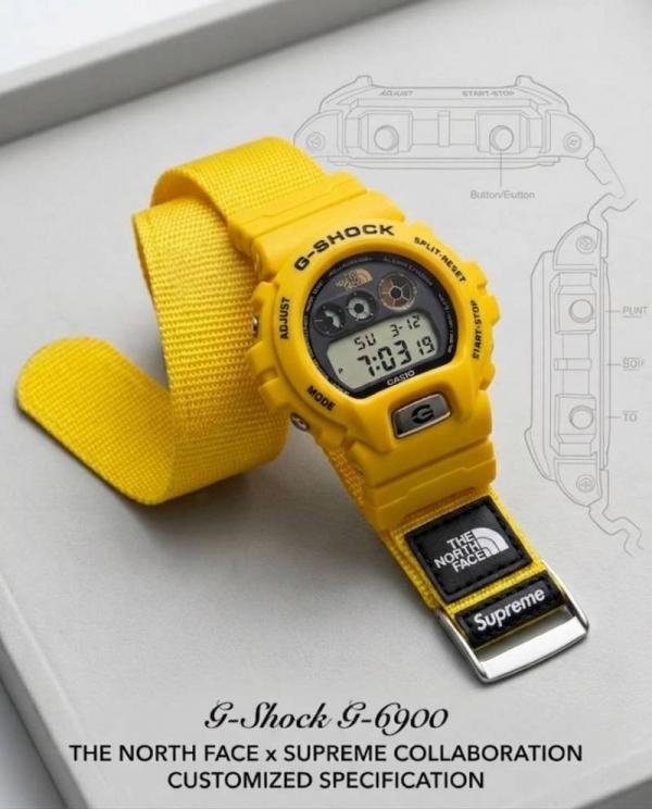 Casio G-Shock x Supreme x Special Edition full yellow