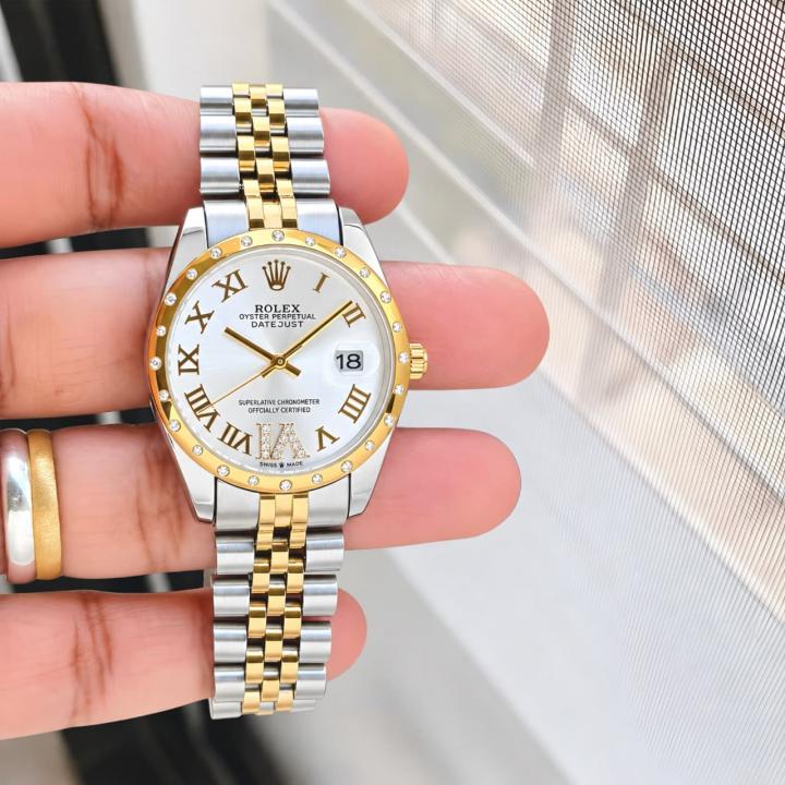 Rollex Datejust 31 2Ton White Roman