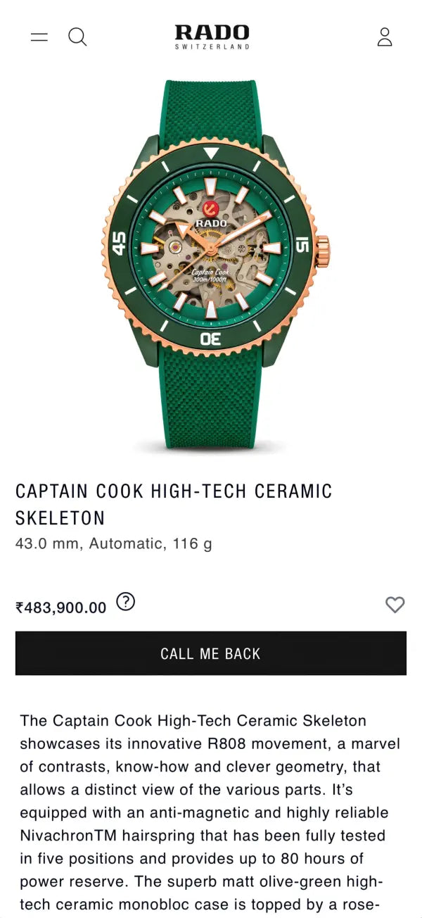 Raado Captain Cook Automatic