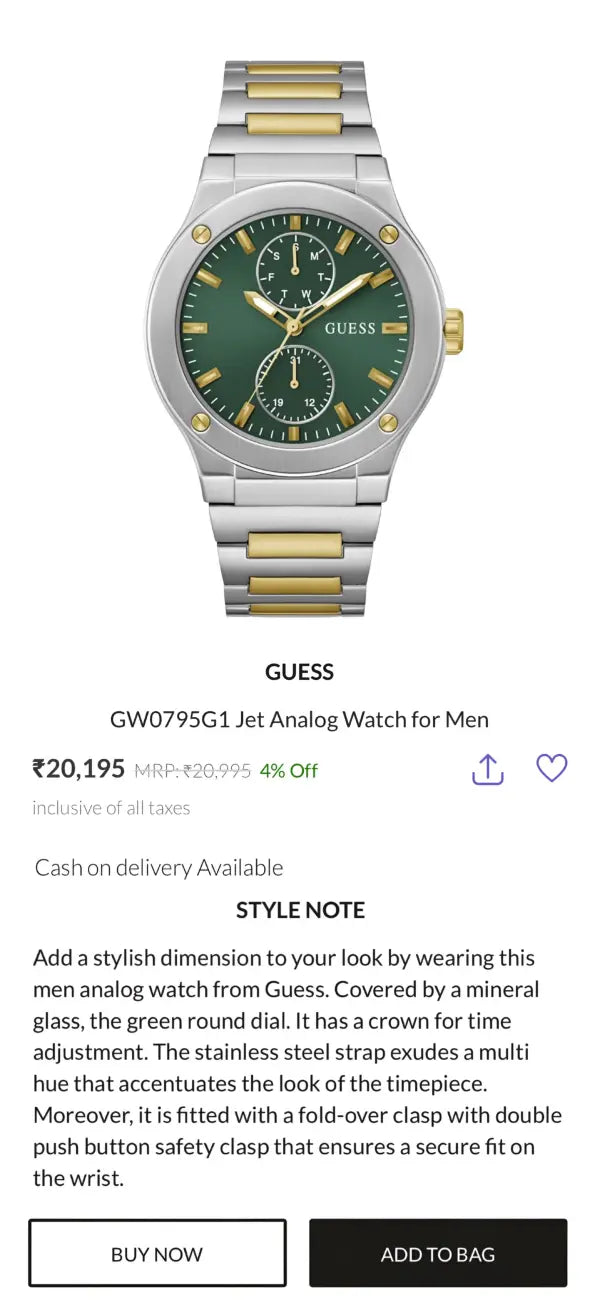 Guess  Jet GW0795G1 For Mens