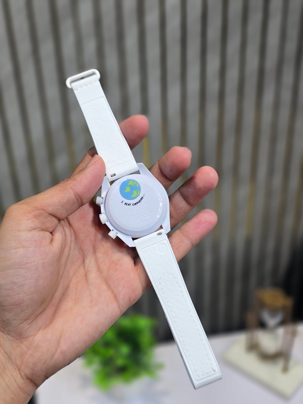 Swatch X Omega Bioceramic Moonswatch Mission To Earthphase - Moonshine Gold Snow