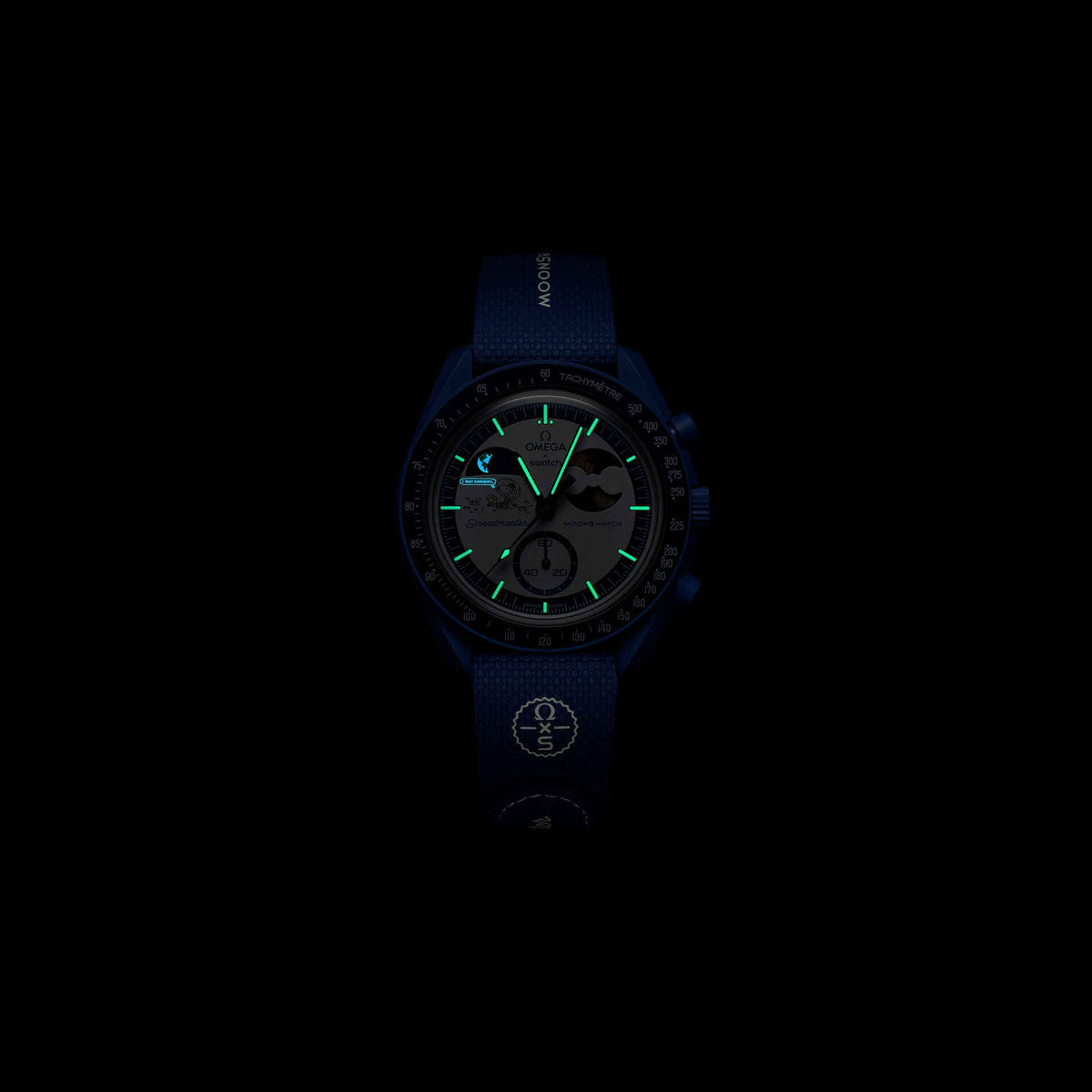 Swatch X Omega Bioceramic Moonswatch Mission To Earthphase (Blue)
