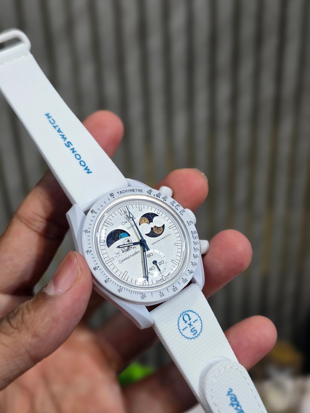 Swatch X Omega Bioceramic Moonswatch Mission To Earthphase - Moonshine Gold Snow