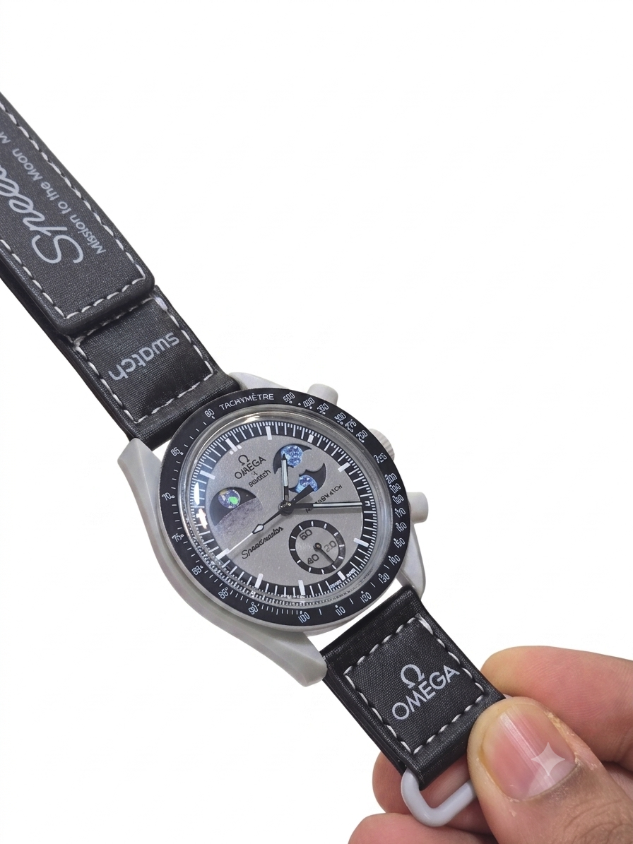 Swatch X Omega Bioceramic Moonswatch Mission To Earthphase