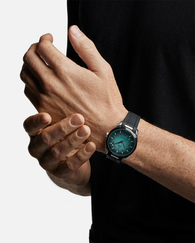 Omega Seamaster Aqua Terra Turquoise - Rubber (Back Open Swiss movement)