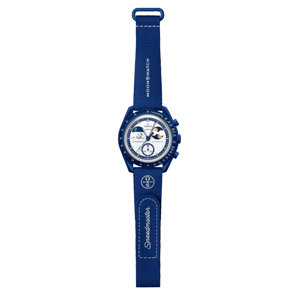 Swatch X Omega Bioceramic Moonswatch Mission To Earthphase (Blue)