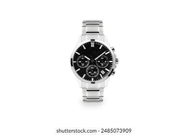 Silver Black Men's Watch