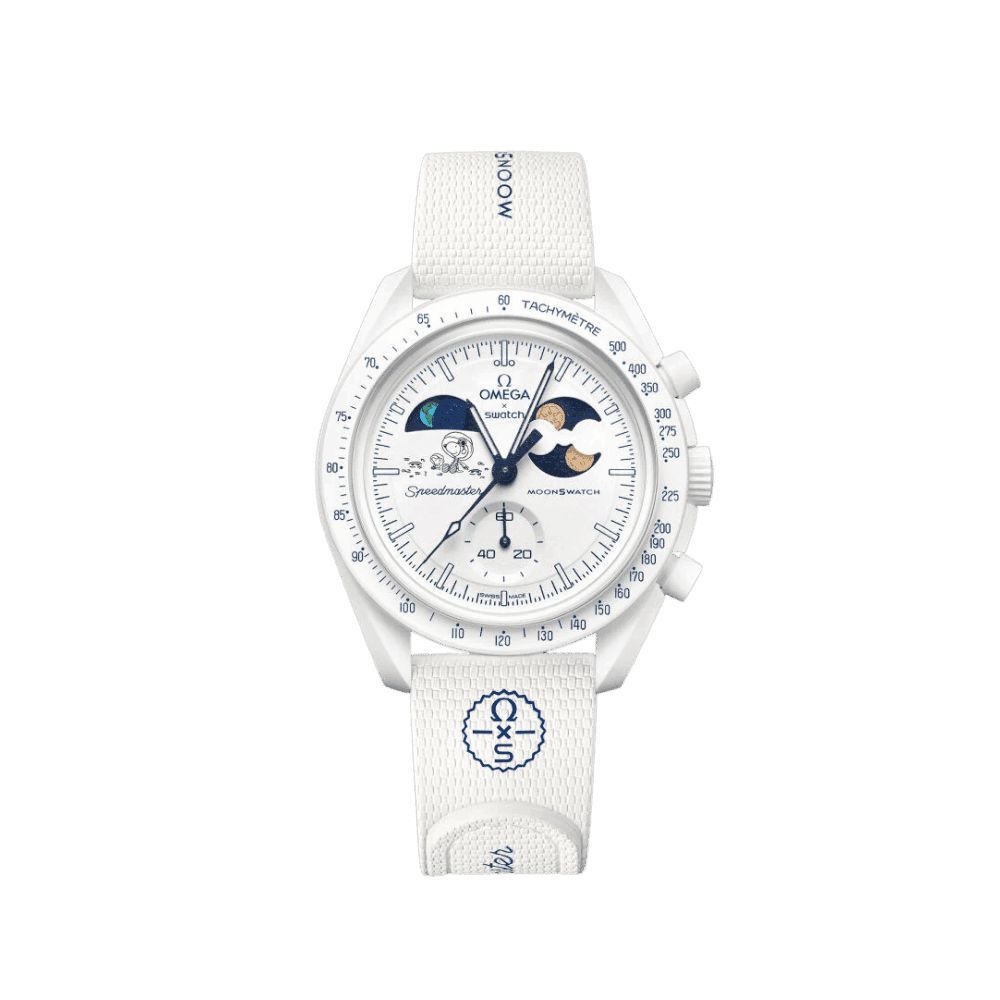 Swatch X Omega Bioceramic Moonswatch Mission To Earthphase - Moonshine Gold Snow