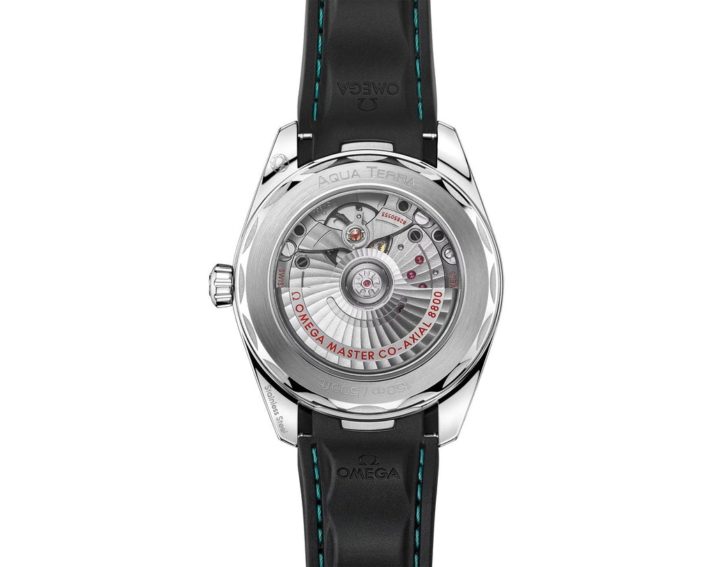 Omega Seamaster Aqua Terra Turquoise - Rubber (Back Open Swiss movement)