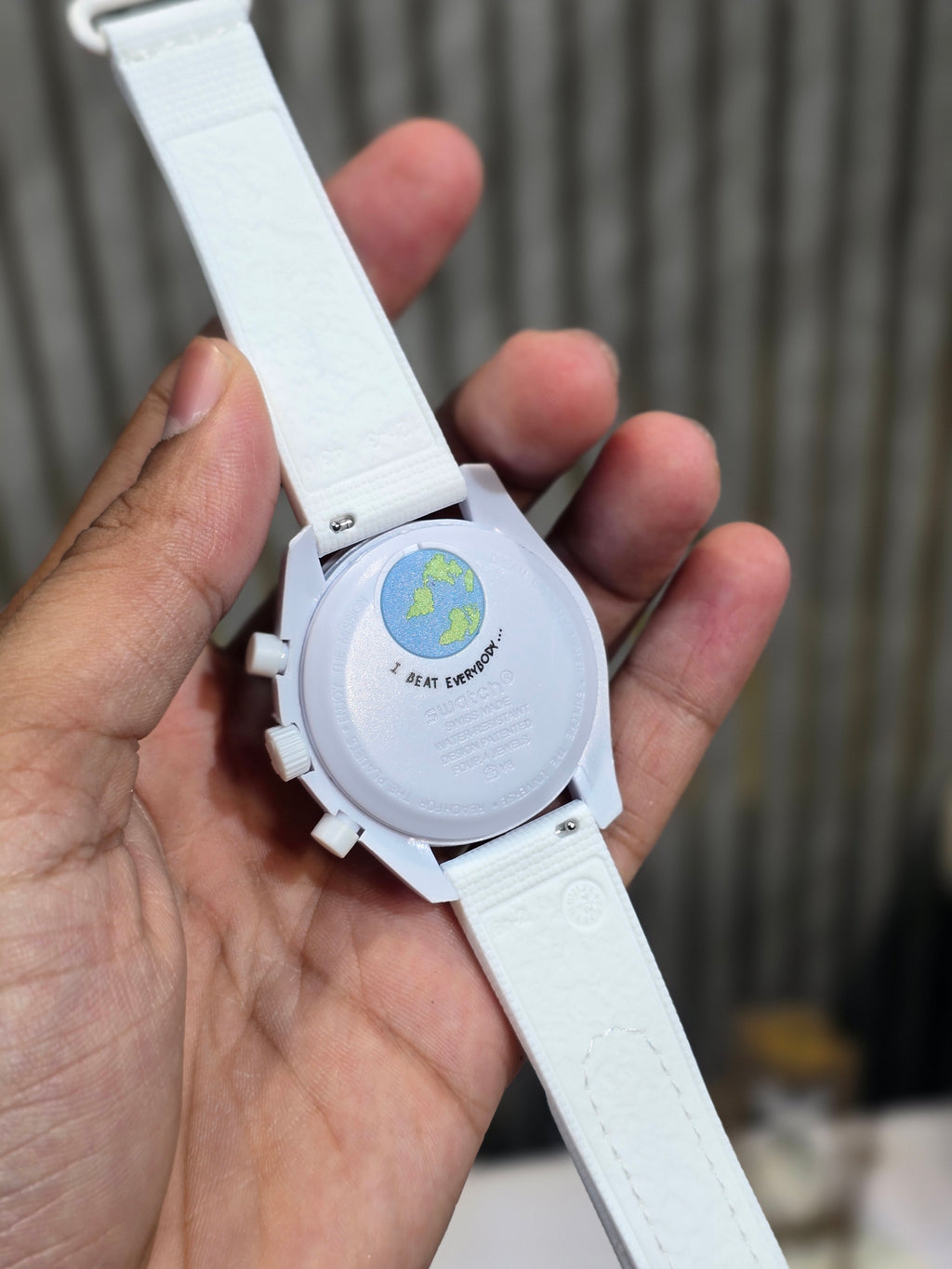 Swatch X Omega Bioceramic Moonswatch Mission To Earthphase - Moonshine Gold Snow